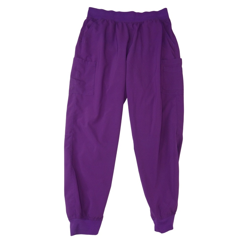 Easy Stretch by Butter-Soft Women Purple Scrub Joggers BU287 Eggplant Size L